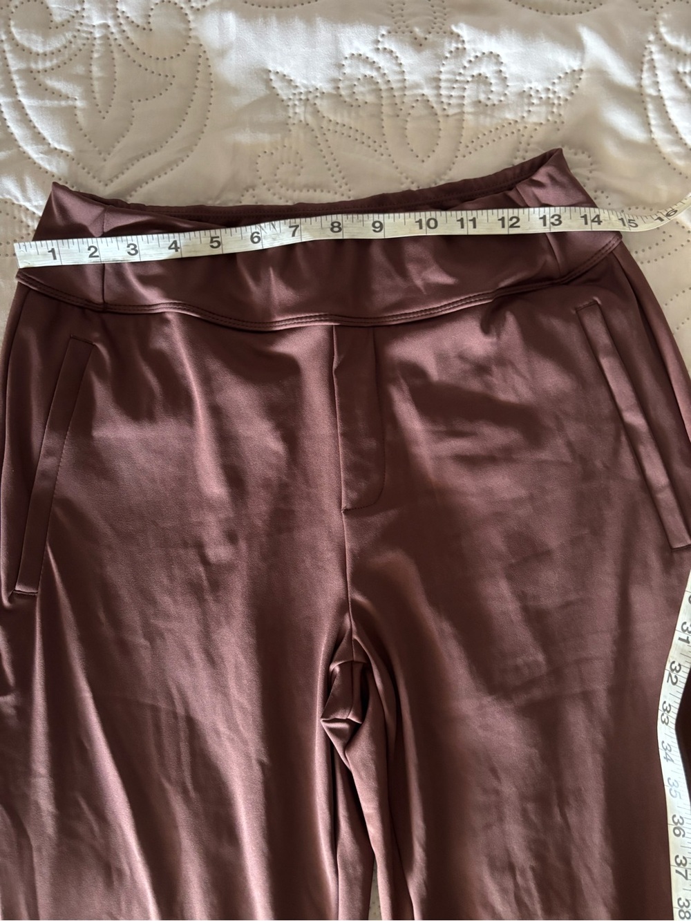 HALARA Wide-Leg Red Mahogany Pull-On Pants M/ Reg - Picture 10 of 13